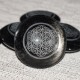 Obsidienne dorée galet massage Fleur de Vie