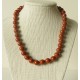 Collier Jaspe rouge Perles rondes
