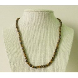 Collier Oeil de Tigre Perle ronde