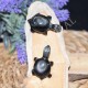 Obsidienne oeil céleste pendentif Tortue