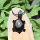 Obsidienne oeil céleste pendentif Tortue