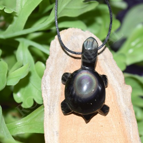 Obsidienne oeil céleste pendentif OC2