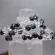Bracelet Cristal de roche et Obsidienne mouchetée