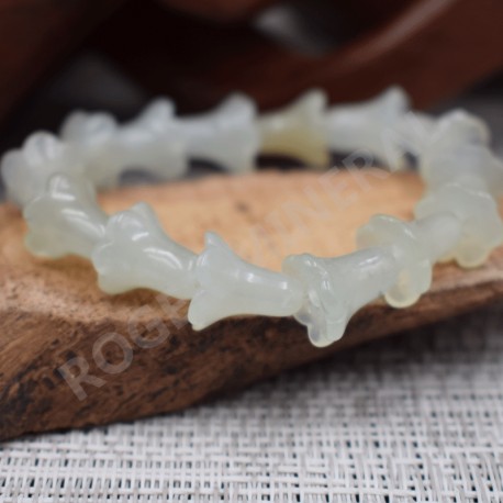 Bracelet Agate mousse forme libre