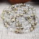Bracelet Cristal de roche et Jaspe dalmatien