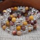 Bracelet Cristal de roche et Jaspe Mokaïte