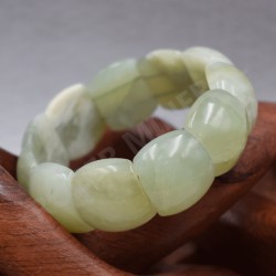 Bracelet jade grand cabochon