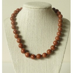 Collier Oeil de Tigre Perle ronde