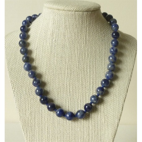 Collier Sodalite Perles rondes 8mm