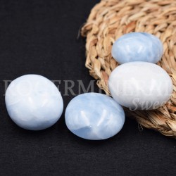 Lot de 300gr de galets de Calcite Bleue