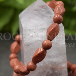 Bracelet Jaspe rouge cabochon