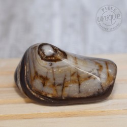 Jaspe polychrome grande pierre roulée JPP5