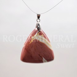 Jaspe Mokaïte pendentif rond