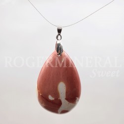 Jaspe Mokaïte pendentif oval