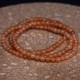 Bracelet calcite orange perles rondes 4mm