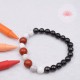 Bracelet enfant Shungite, Howlite et Jaspe Rouge