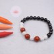 Bracelet enfant Shungite, Howlite et Jaspe Rouge