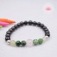 Bracelet enfant en Shungite, Jade, Rubis sur Zoïsite et Quartz Rose