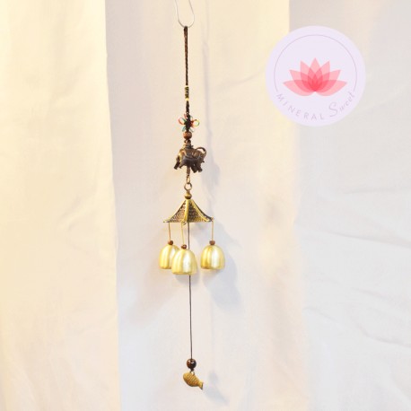 Carillon 3 clochettes Éléphant