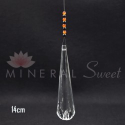 pointe Feng Shui bout rond 14cm + divers pierres