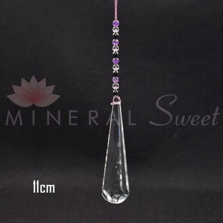 Pointe Feng Shui bout rond 14cm + divers pierres