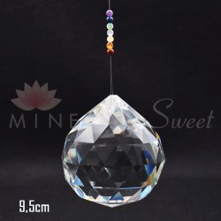 Boule Feng-shui à suspendre 8cm + 7Chakkras