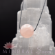 Pendentif Quartz Rose + cprdon