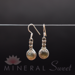 Boucle d'oreille Labradorite argent 2