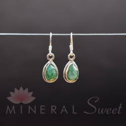 Boucle d'oreille Fluorite argent 2