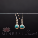 Boucle d'oreille Turquoise argent 1