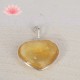 Pendentif Citrine Coeur
