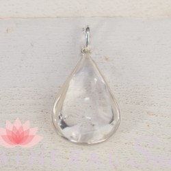 Pendentif  Cristal de Roche Biterminé 01