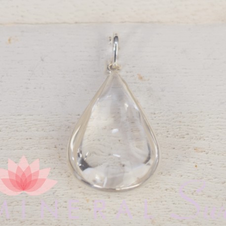Pendentif  Cristal de Roche Biterminé 01