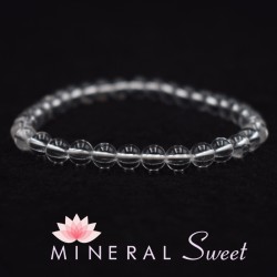 Bracelet Cristal de roche perles rondes