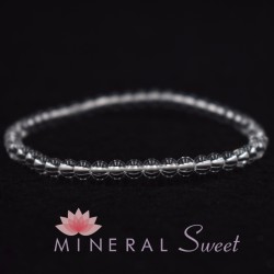 Bracelet Cristal de roche perles rondes