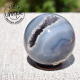 Sphère d'Agate avec cristalisation d'Amèthyste 4