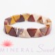 Bracelet Jaspe Mokaïte triangle