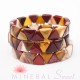 Bracelet Jaspe Mokaïte triangle