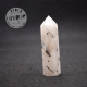Obélisque Cristal de Roche avec inclusions de tourmaline noire 5
