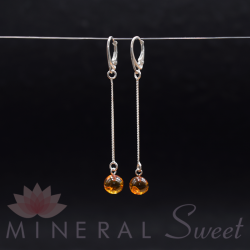 Boucle d'oreille en Ambre