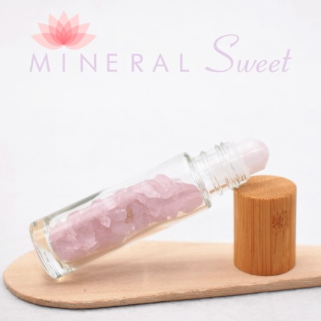 Roll-on de massage Quars rose