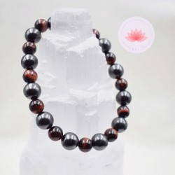 Bracelet Shungite et Oeil de Taureau Homme