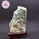 Fuchsite brute sur socle de bois vernis KBFS4