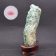 Fuchsite brute sur socle de bois vernis KBFS4