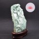 Fuchsite brute sur socle de bois vernis KBFS4