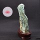 Fuchsite brute sur socle de bois vernis KBFS4