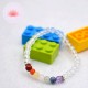 Bracelet fille en Cristal de roche et 7 chakras