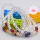 Bracelet fille en Cristal de roche et 7 chakras