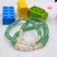 Bracelet fille en Aventurine, Cristal de roche et Calcite jaune