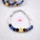 Bracelet enfant en Howlite, Sodalite, Calcite jaune et Oeil de tigre